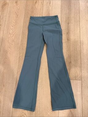 Athleta Girls Teal Flared Leggings